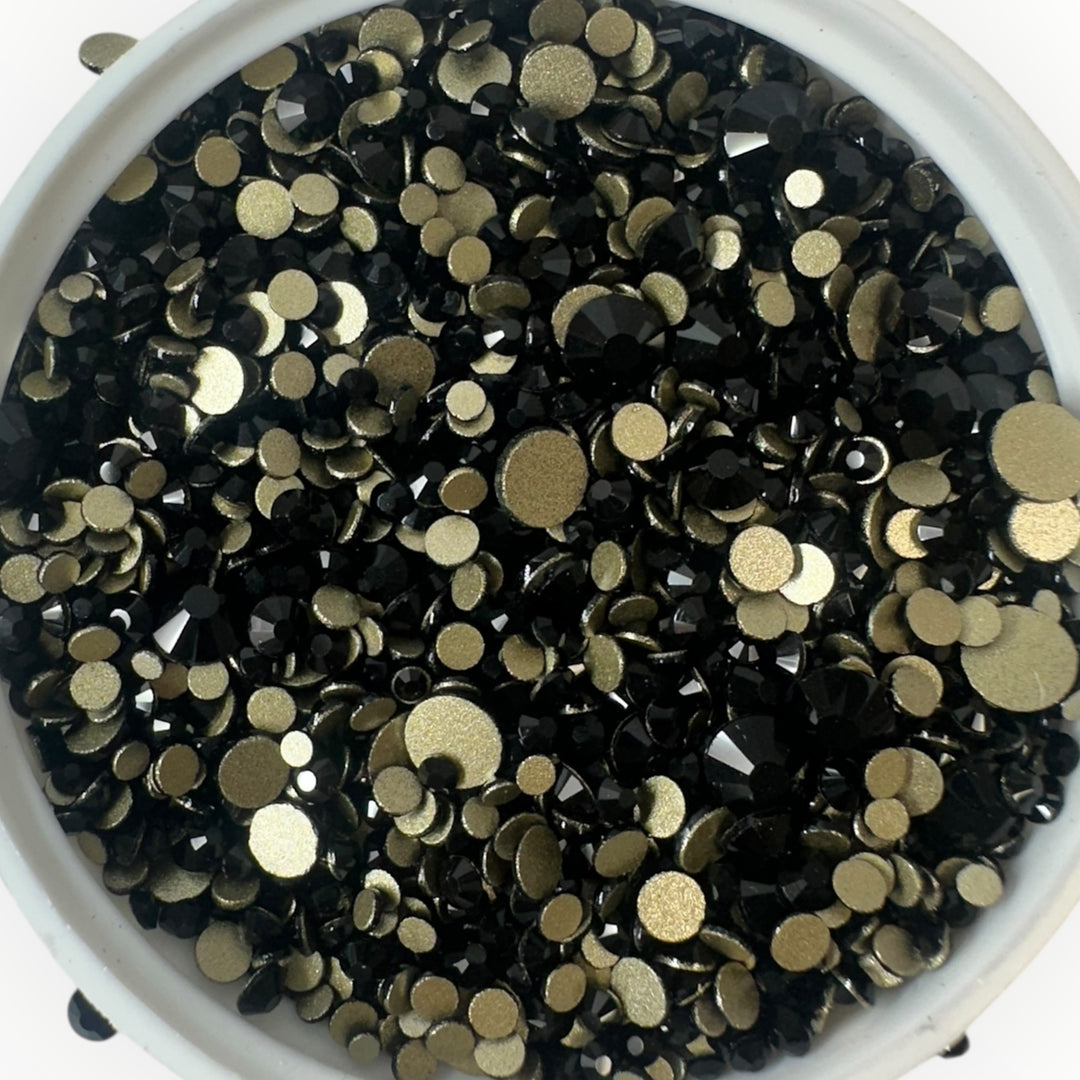 Glass Rhinestones-Mix Sizes-10 Gross Bag/Non-Hotfix