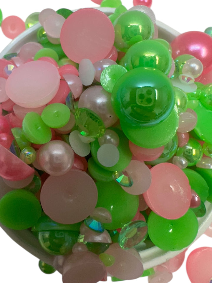 GGC Mixed Flatback Pearls – 1oz Jar