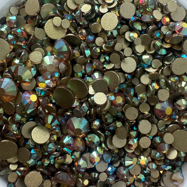 Glass Rhinestones-Mix Sizes-10 Gross Bag/Non-Hotfix