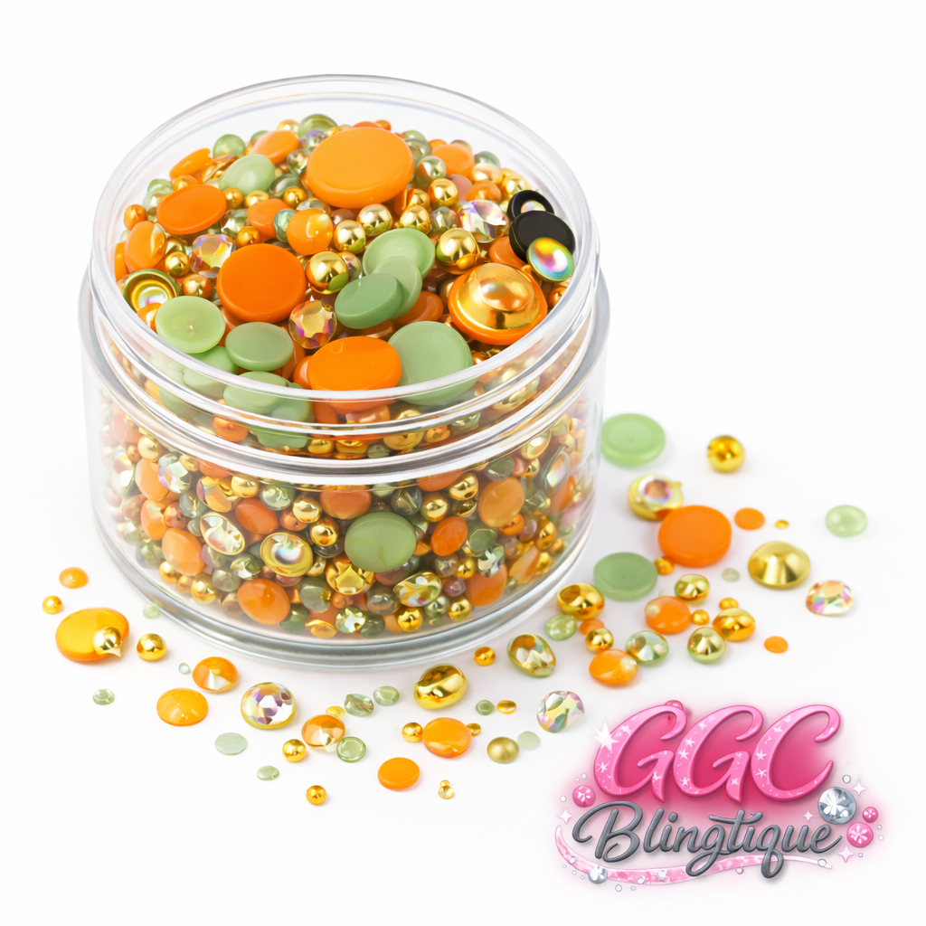 GGC Mixed Rhinestones & Pearls| 1oz jar
