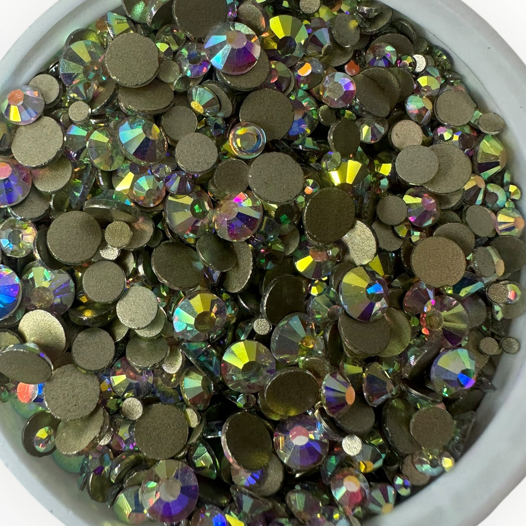 Glass Rhinestones-Mix Sizes-10 Gross Bag/Non-Hotfix