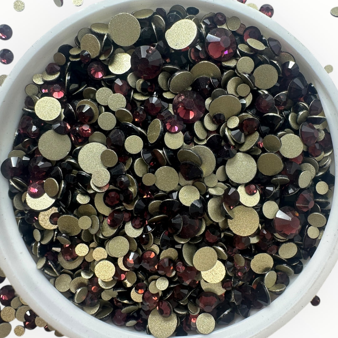 Glass Rhinestones-Mix Sizes-10 Gross Bag/Non-Hotfix