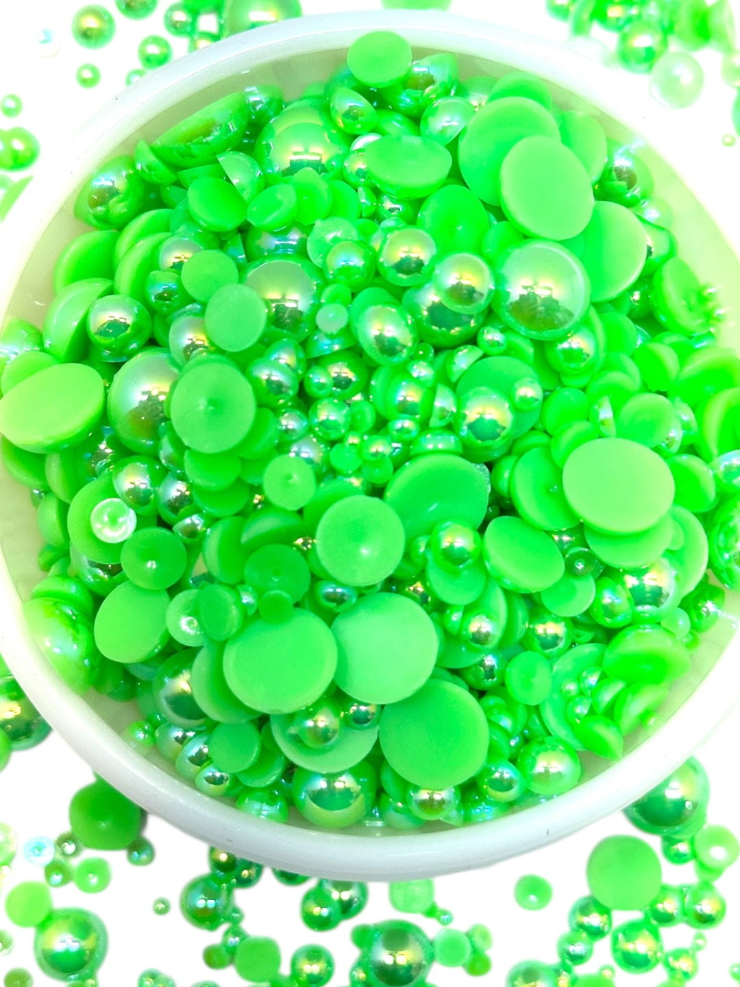 GGC Mixed Flatback Pearls – 1oz Jar