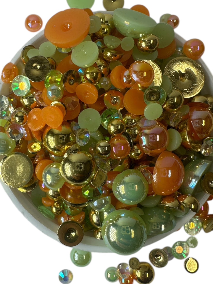 GGC Mixed Flatback Pearls – 1oz Jar