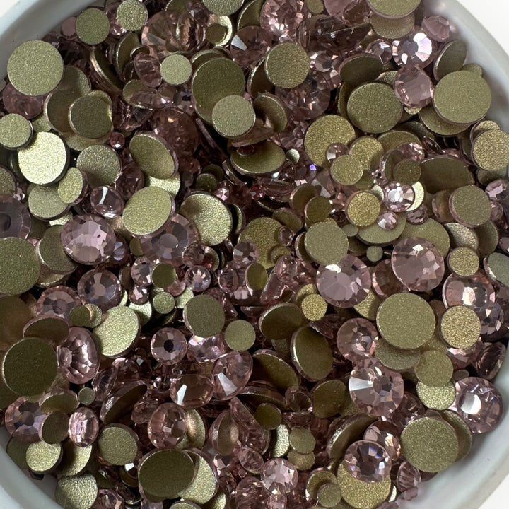Glass Rhinestones-Mix Sizes-10 Gross Bag/Non-Hotfix