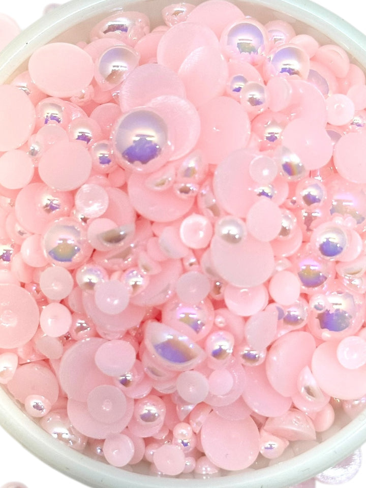 GGC Mixed Flatback Pearls – 1oz Jar