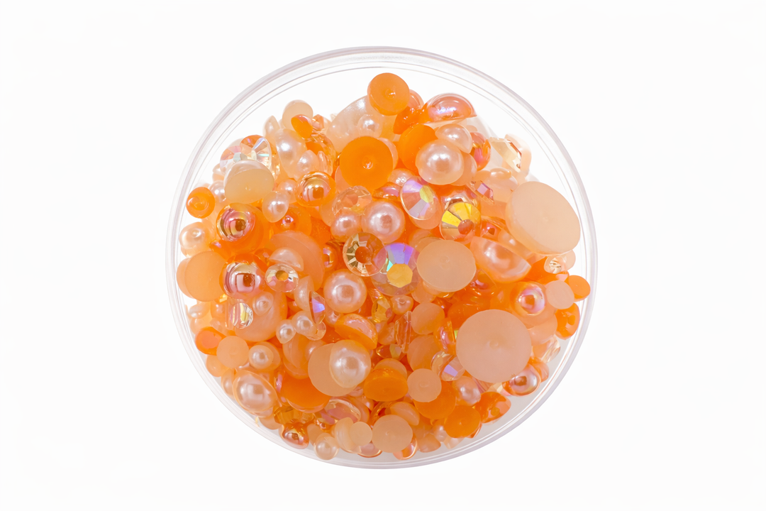 GGC Mixed Flatback Pearls – 1oz Jar
