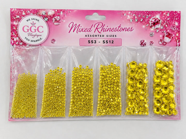 GGC Multi Pak Glass Rhinestones (ss3-ss12)