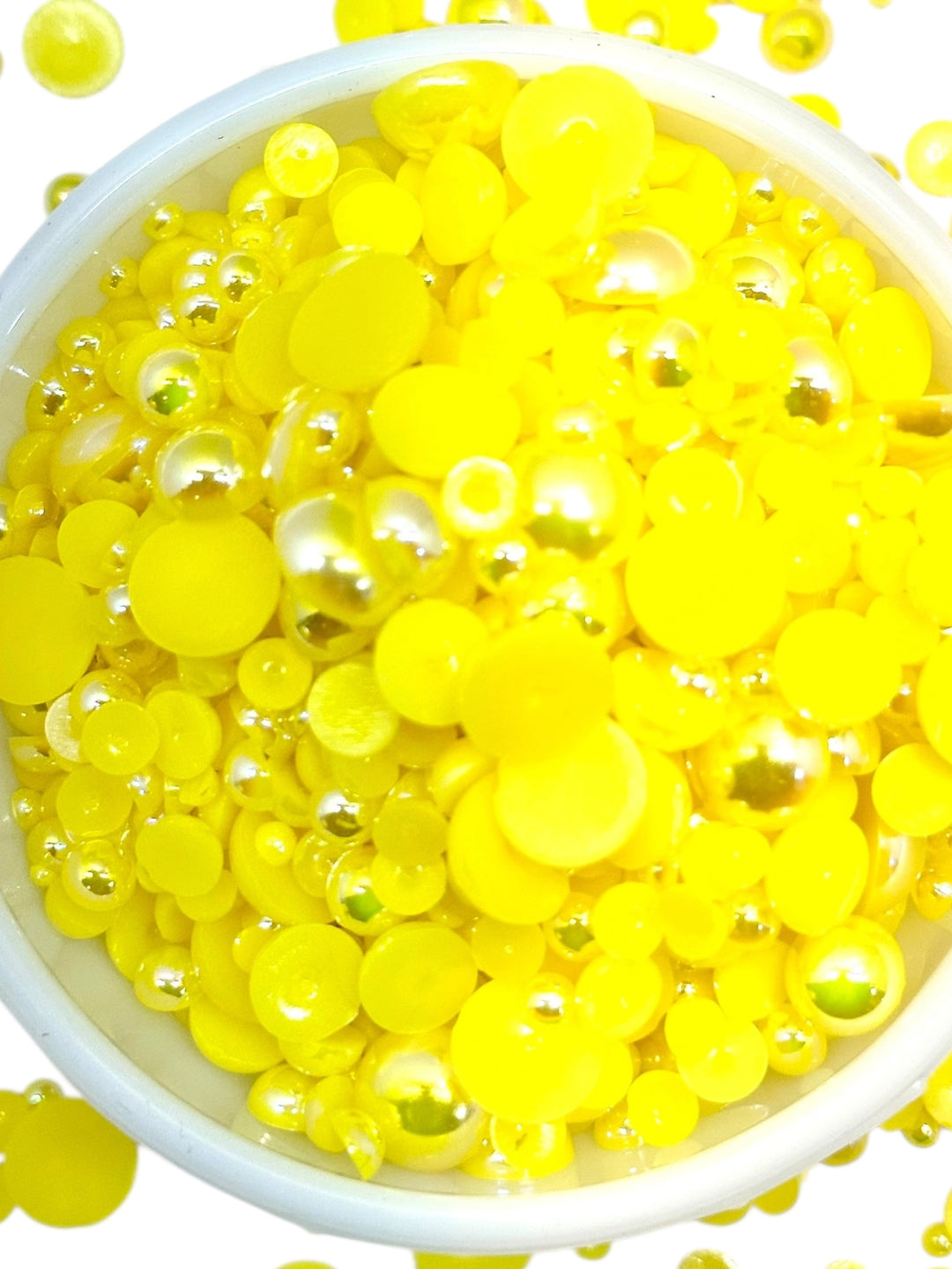 GGC Mixed Flatback Pearls – 1oz Jar