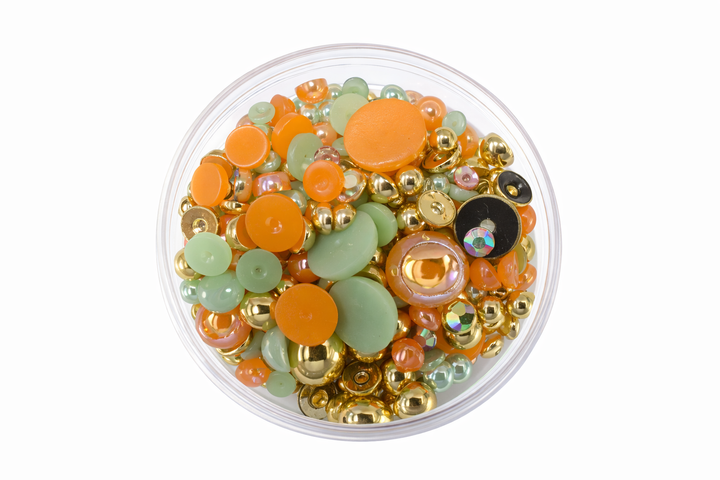 GGC Mixed Flatback Pearls – 1oz Jar