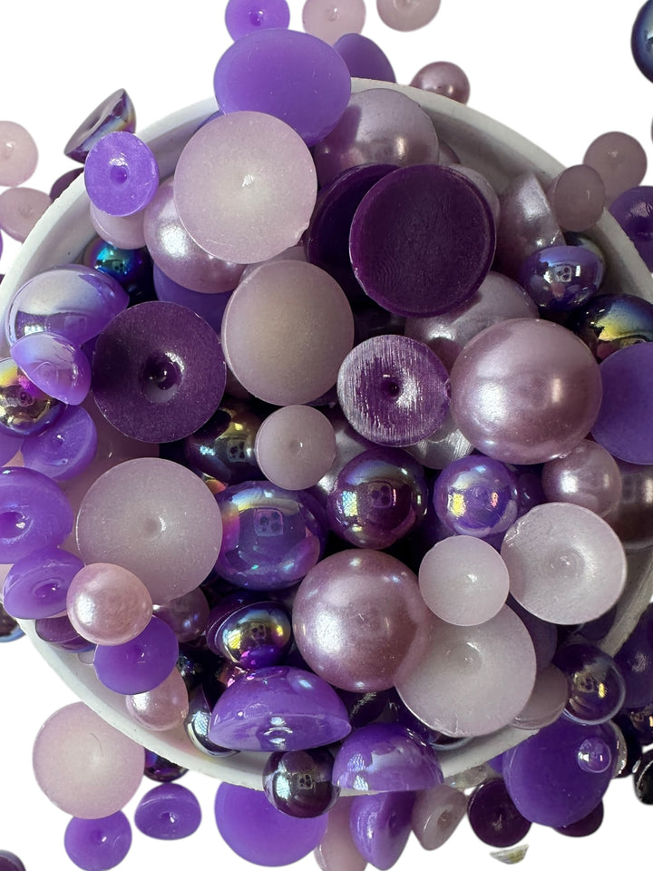 GGC Mixed Flatback Pearls – 1oz Jar