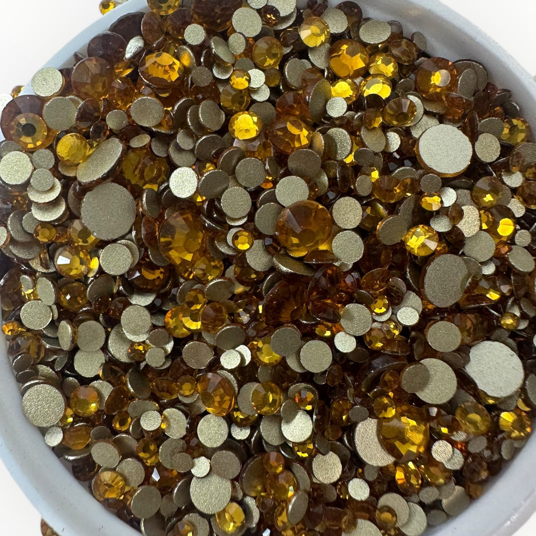 Glass Rhinestones-Mix Sizes-10 Gross Bag/Non-Hotfix