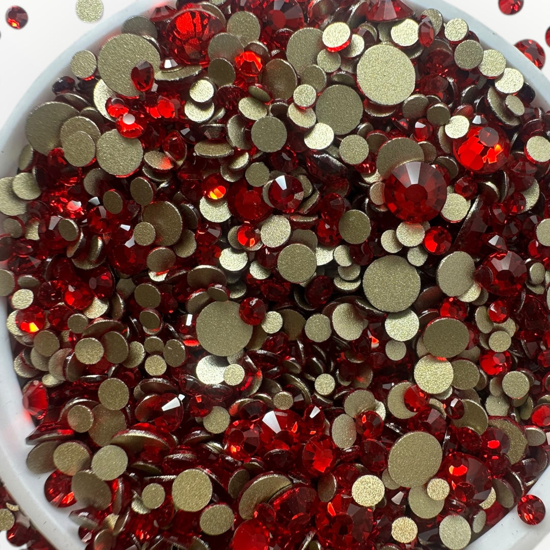 Glass Rhinestones-Mix Sizes-10 Gross Bag/Non-Hotfix