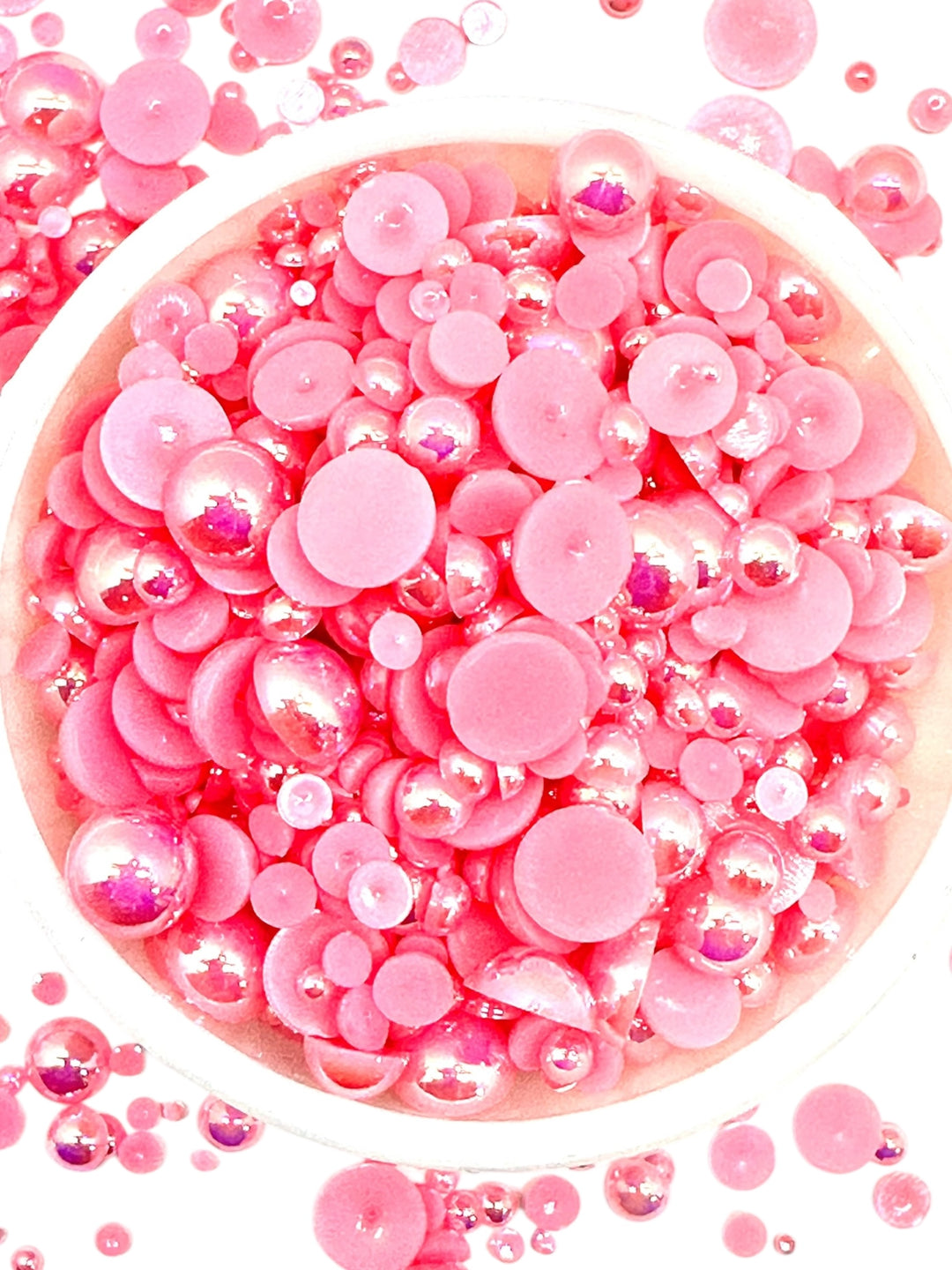 GGC Mixed Flatback Pearls – 1oz Jar