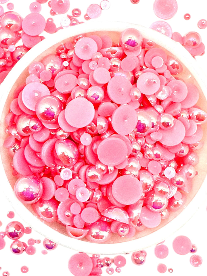 GGC Mixed Flatback Pearls – 1oz Jar