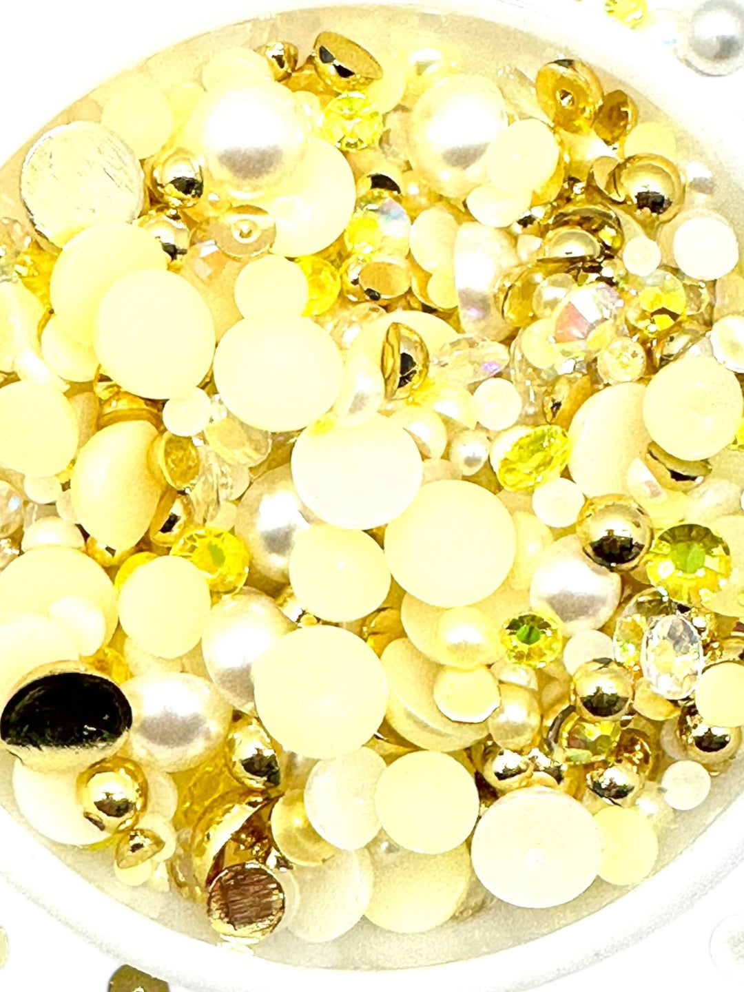 GGC Mixed Flatback Pearls – 1oz Jar