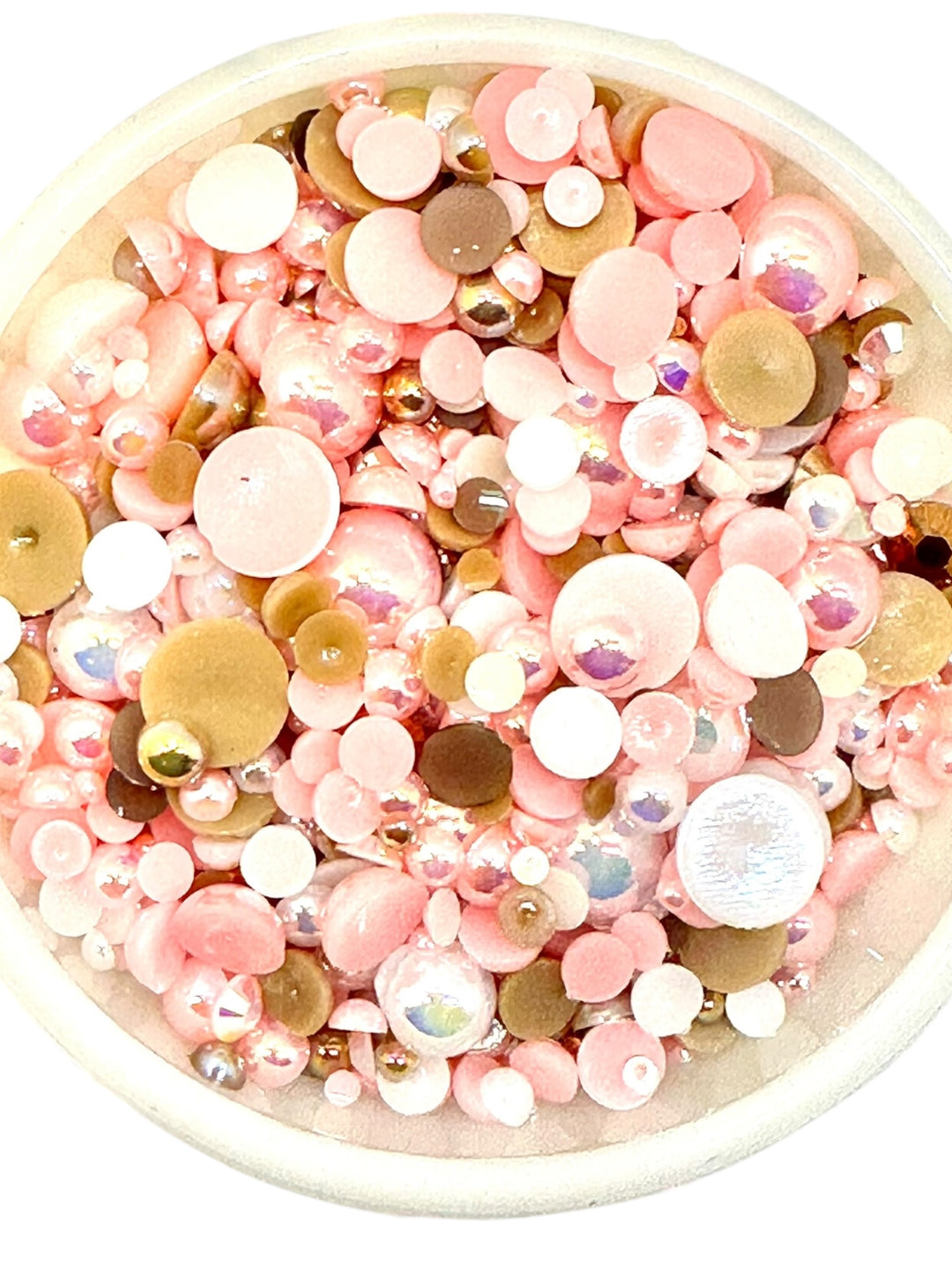 GGC Mixed Flatback Pearls – 1oz Jar