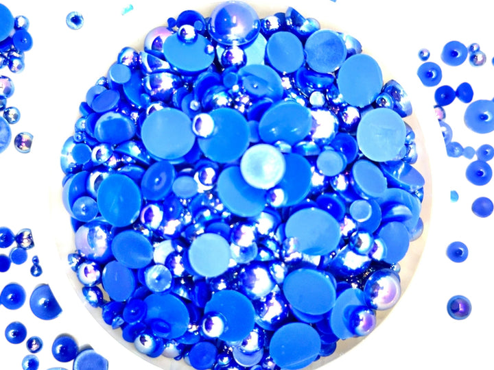 GGC Mixed Flatback Pearls – 1oz Jar