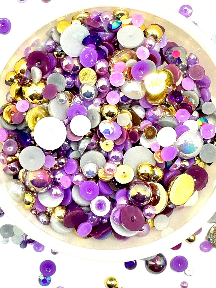 GGC Mixed Flatback Pearls – 1oz Jar