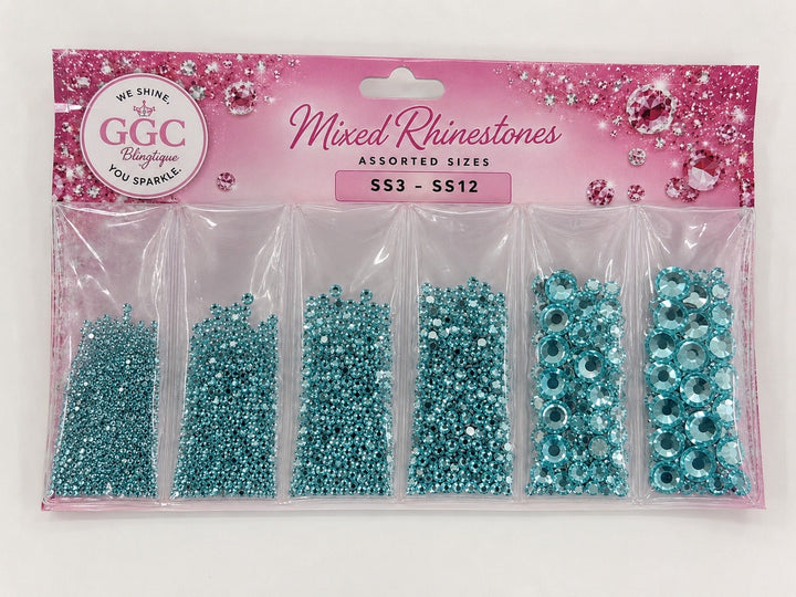 GGC Multi Pak Glass Rhinestones (ss3-ss12)