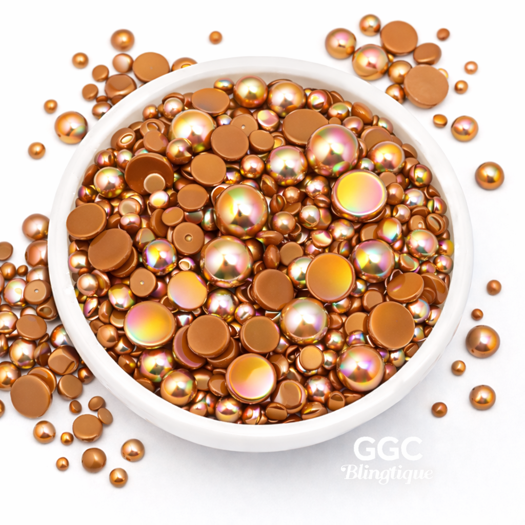 GGC Mixed Flatback Pearls – 1oz Jar