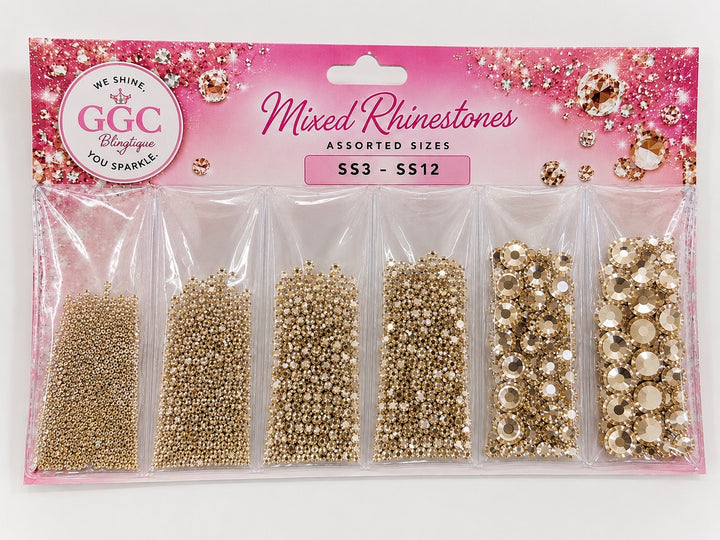 GGC Multi Pak Glass Rhinestones (ss3-ss12)