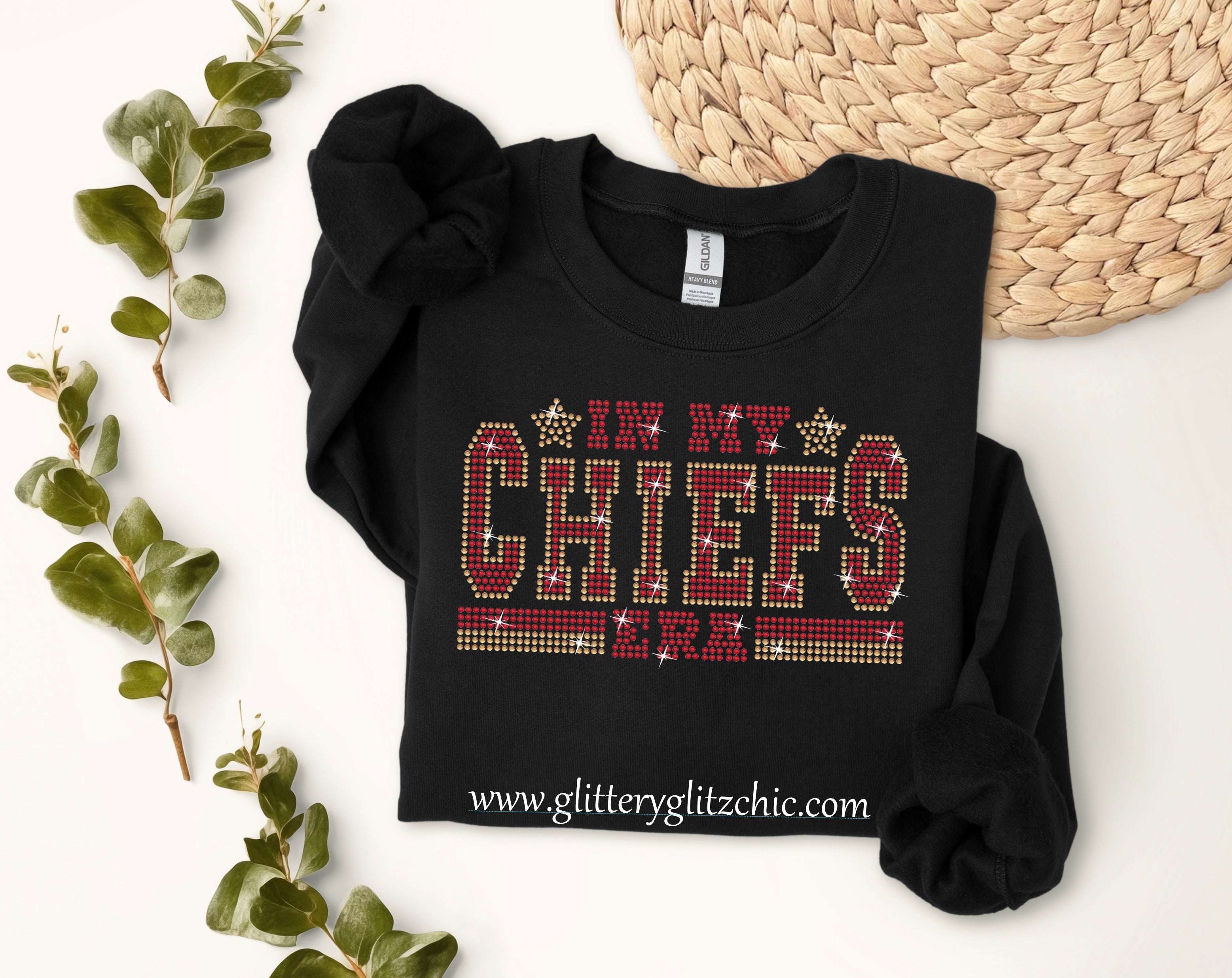 In My CHIEFS Era Bling Shirt Glittery Glitz Chic LLC