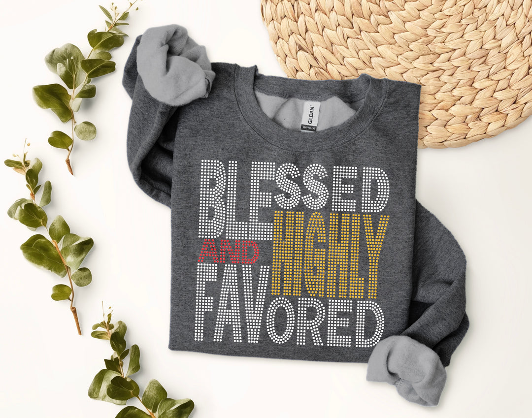 Blessed & Highly Favored Bling Shirt