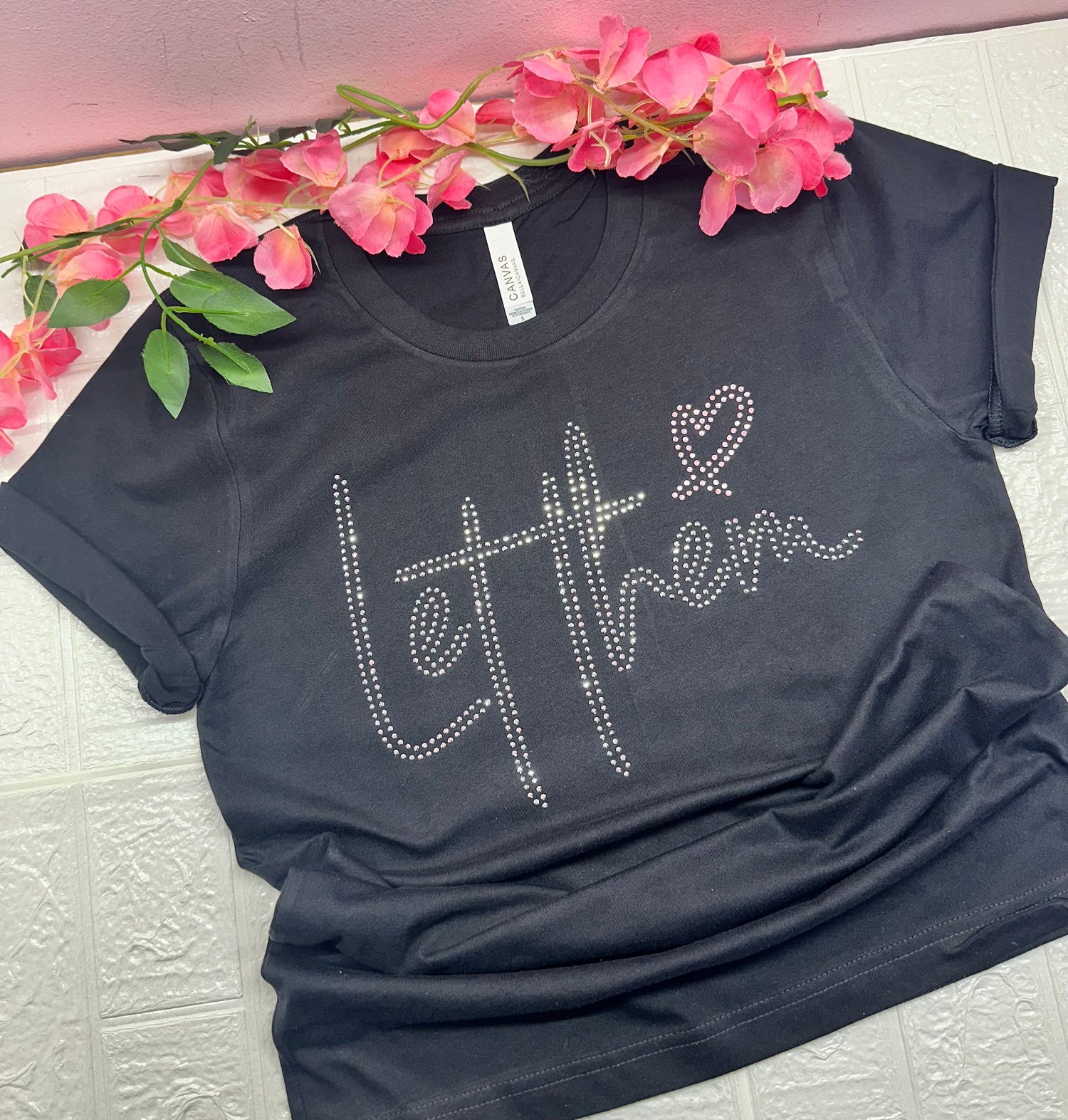 GGC Blinged Statement Tee – “Let Them”