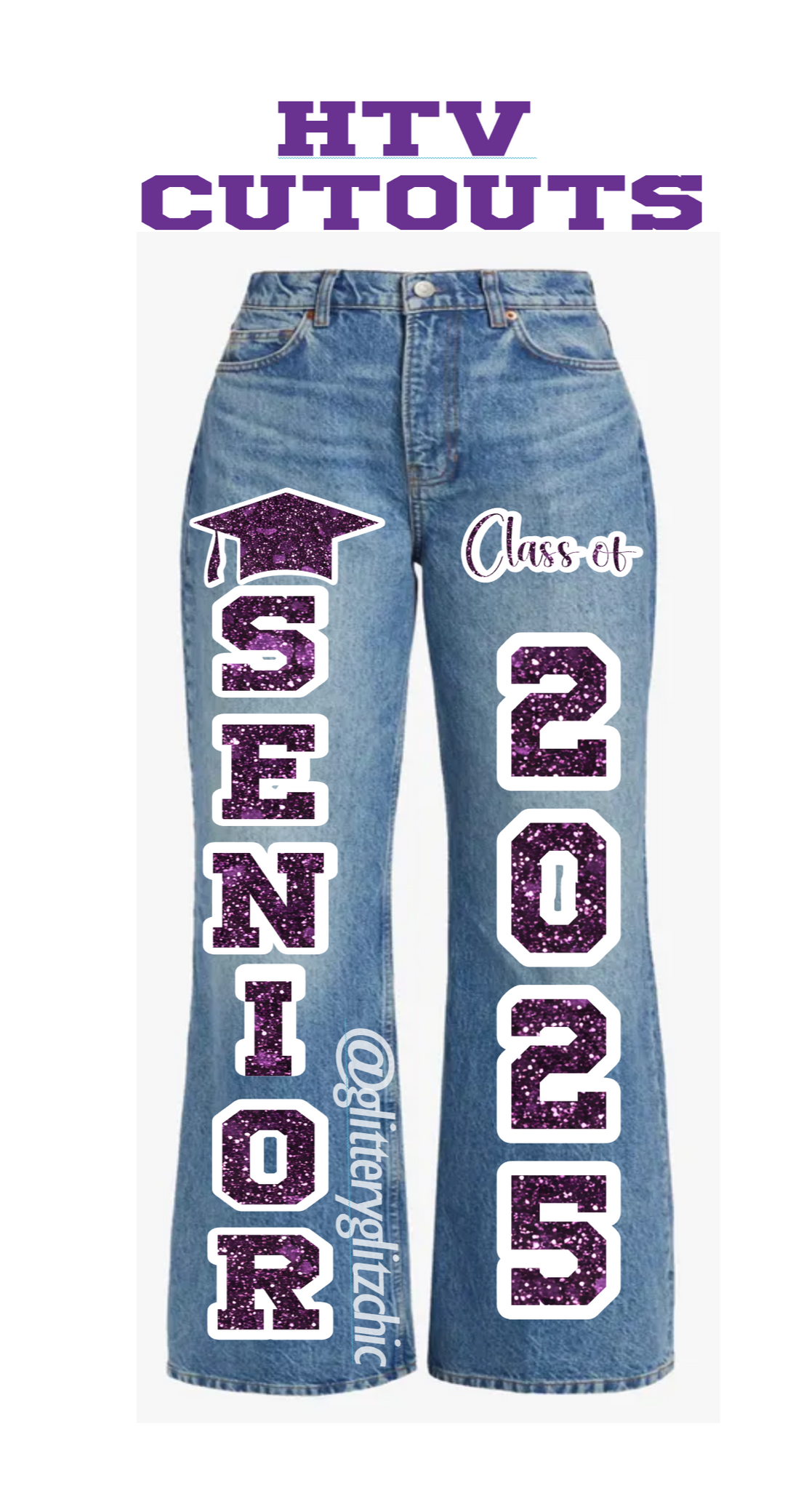 DIY Letters & Numbers Cutouts - (SENIOR JEANS)