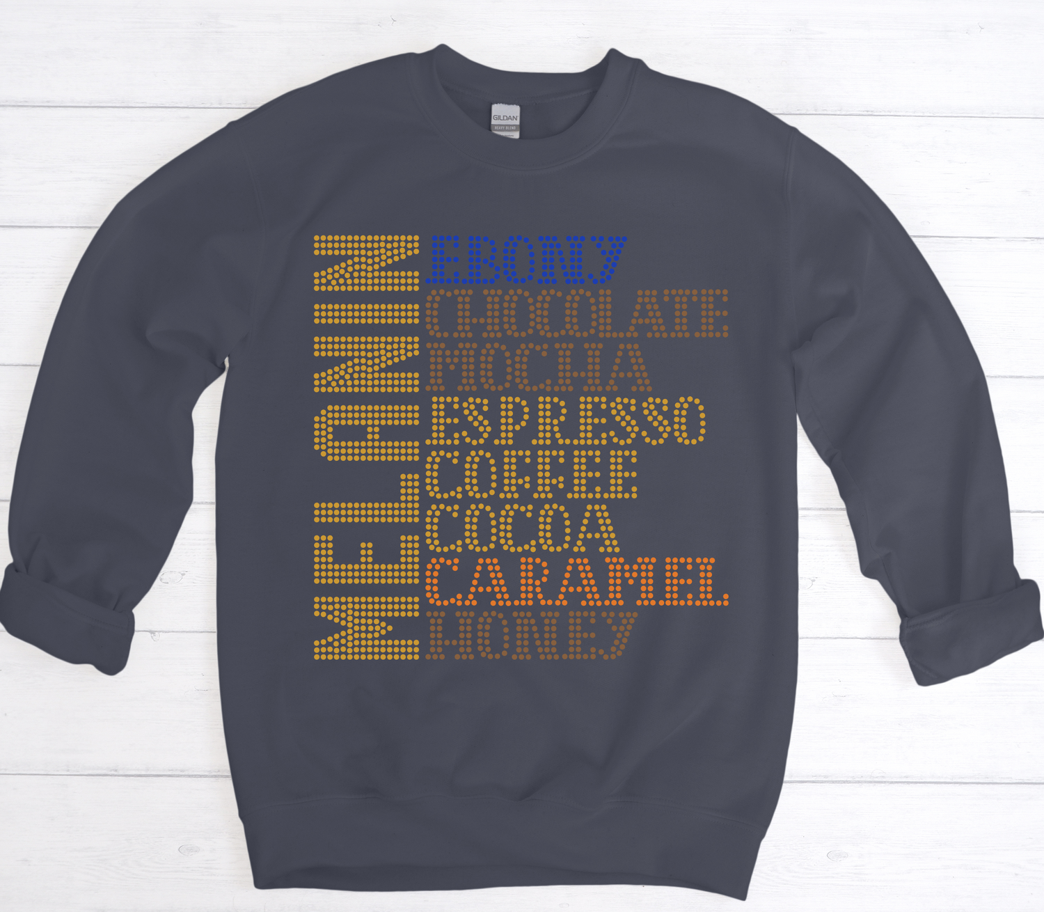 GGC Blinged Statement Sweatshirt- "Melanin"