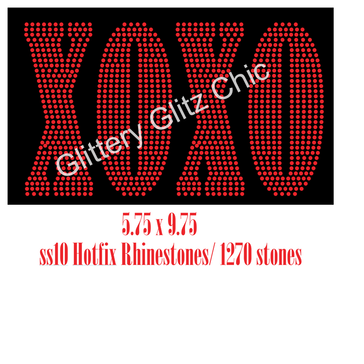 GGC-XOXO Rhinestone File|Digital Download– SS10