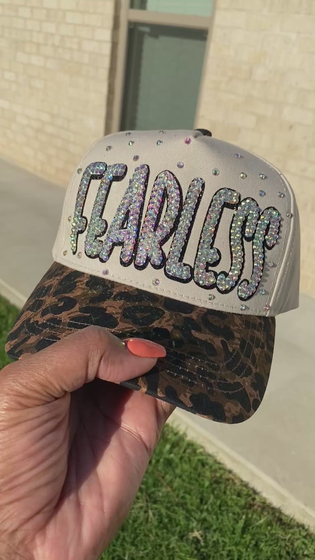 FEARLESS Rhinestone Trucker Hat