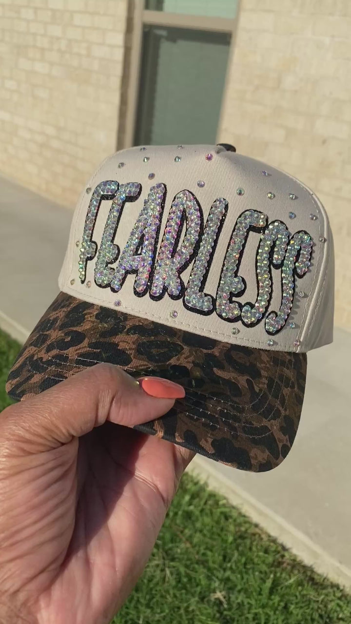 FEARLESS Rhinestone Trucker Hat